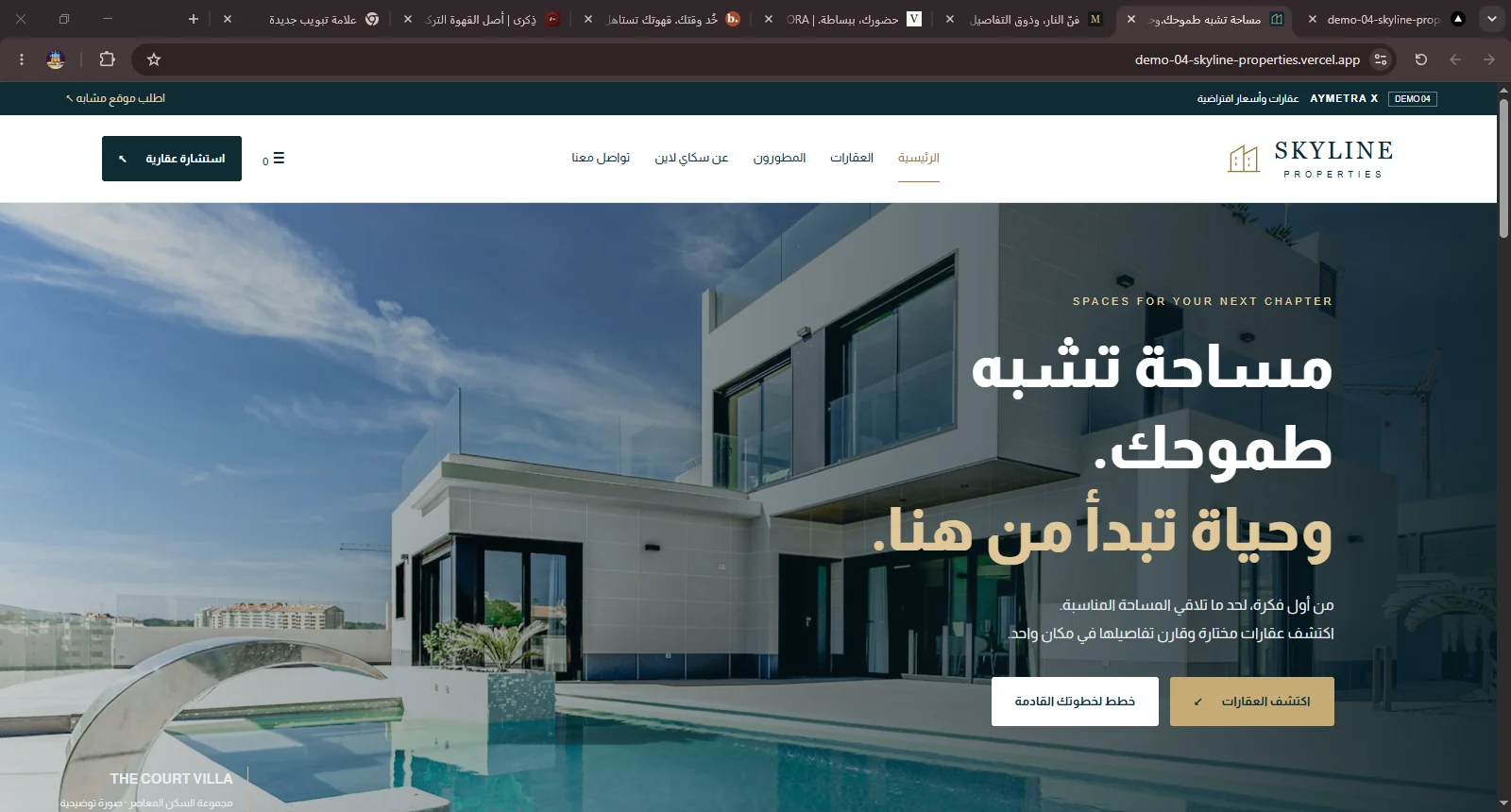 Screenshot of Skyline Properties